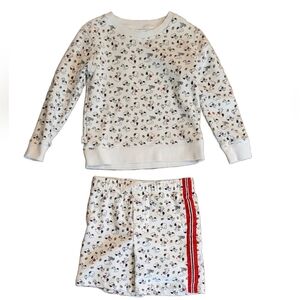 Janie And Jack Kids Sweatshirt And Short Set - Peanut Collection (Snoopy)